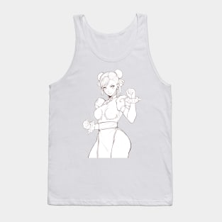 Chun-Li sketch (Street Fighter) Tank Top